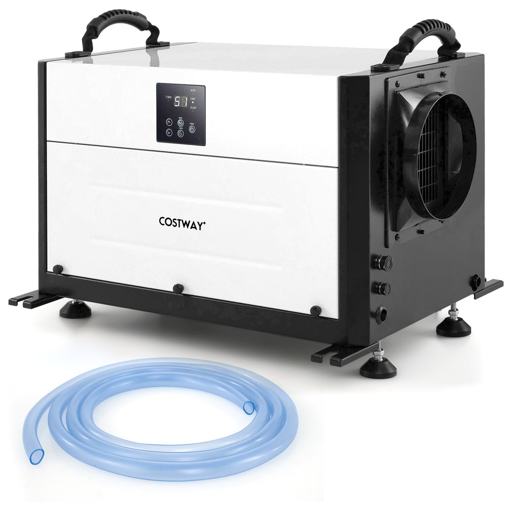 155 Pint Crawl Space Dehumidifier with 3 Modes and 24H Time-White - Gallery View 1 of 7