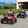 12V Kids Ride on Truck Car Battery Powered Electric Vehicle-Purple - Gallery View 1 of 11