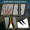 Tightly woven PE net with double protection buckles and dual-head safety lock for 15/16 feet trampoline safety.