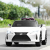 Kids Ride Lexus LC500 Licensed Remote Control Electric Vehicle-White - Gallery View 1 of 12