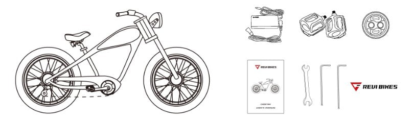 Revi Bikes Cheetah Cafe Racer E-Bike 48V 17.5Ah and 13Ah Models 750W 28 MPH New