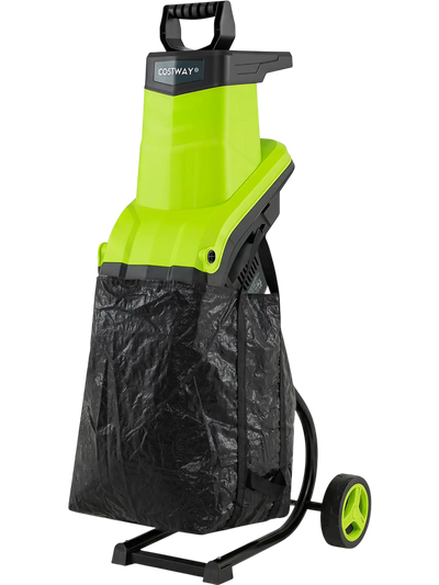 Costway 15-Amp Electric Wood Chipper Shredder Mulcher 1.8