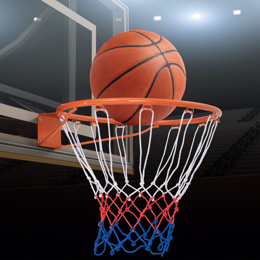 15 Inch Basketball Rim Goal Replacement with All Weather Net and Mounting Hardware-Orange - Gallery View 1 of 9