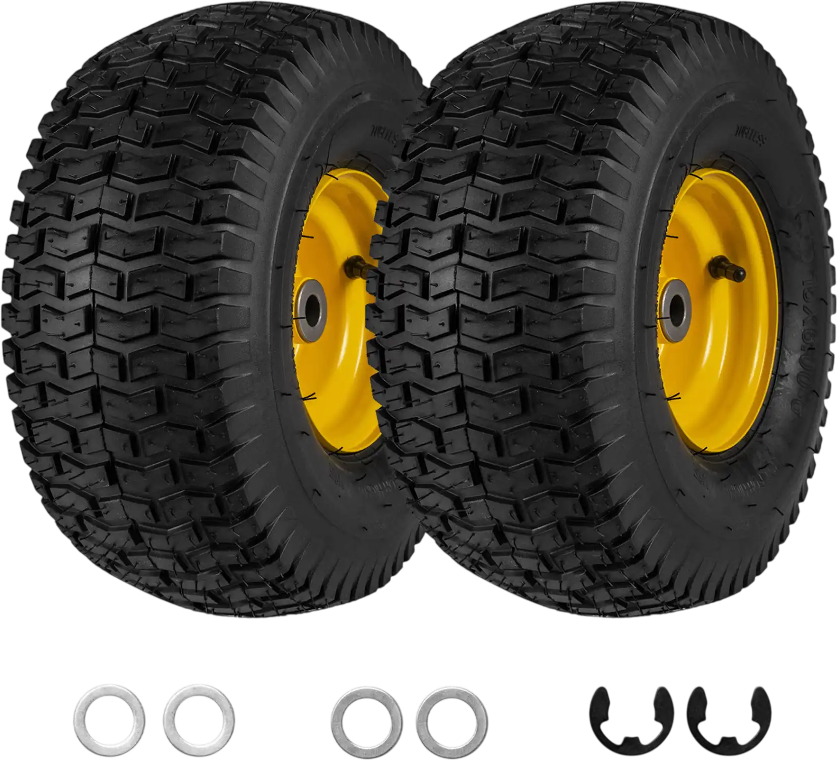 Costway 15x6.00-6 Tubeless Tires & Wheels 2 Pack 4PR 53237770 New
