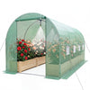15 x 7 x 7 ft Walk-in Tunnel Greenhouse with Watering System-Green - Gallery View 1 of 1
