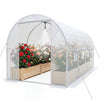 15 x 7 x 7 ft Walk-in Tunnel Greenhouse with Watering System-White - Gallery View 1 of 1