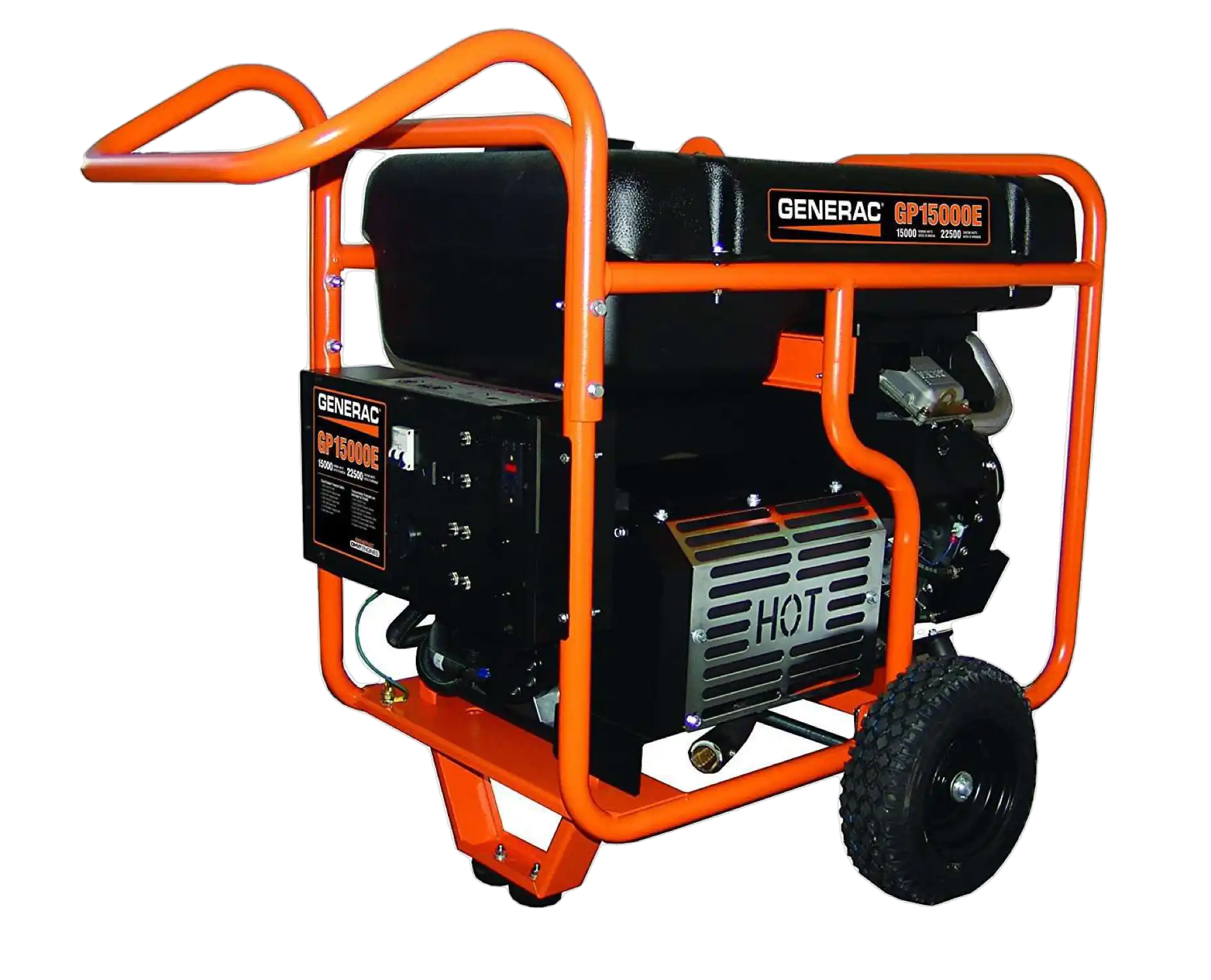 Generac GP15000E 15000W/22500W Generator 50A Gas Electric Start 5734 Open Box