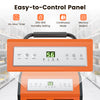 Easy-to-control panel of the 163 Pints Commercial Dehumidifier with timer and humidity settings for efficient moisture.