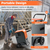 Portable 163 pints commercial dehumidifier with wheels and handles, ideal for warehouses and large spaces.