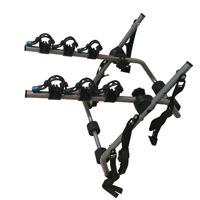 DK2 BCR190 Bike Carrier 81 lb. Capacity 3-Bike Trunk-Mounted Aluminum New