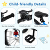Child-friendly bike features include non-slip handgrips, anti-slip pedals, and a comfy padded saddle for safety.