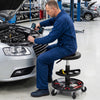 16.5"-22" Adjustable Height Seat Rolling Mechanic Stool with Wheels-Black - Gallery View 1 of 10