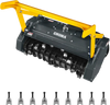 37"Mini Skid Steer Drum Forestry Brush Mulcher Attachment,  Hydraulic Flow Range 11 To 16 GPM, MCH37
