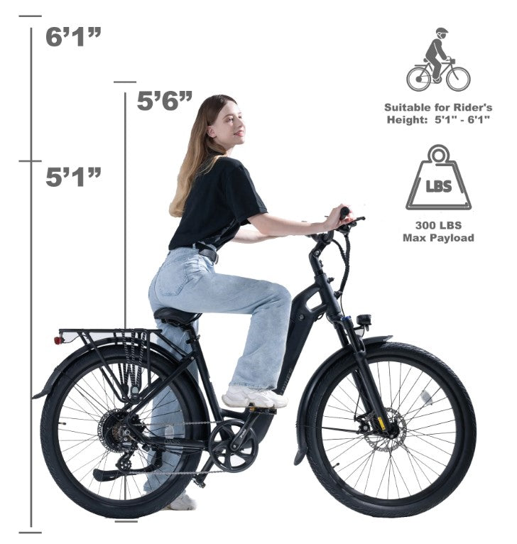 Revi Bikes Oasis E-Bike Lithium Ion 48V 15AH 750W 55 Mile Range 25 MPH New