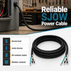 19 FT SJOW 16 AWG power cable with 4 copper conductors, designed for outdoor durability and reliable HVAC connections.