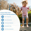 Trampoline safety net for 15/16 ft round trampolines, made of durable PE material, offering all-round protection and.