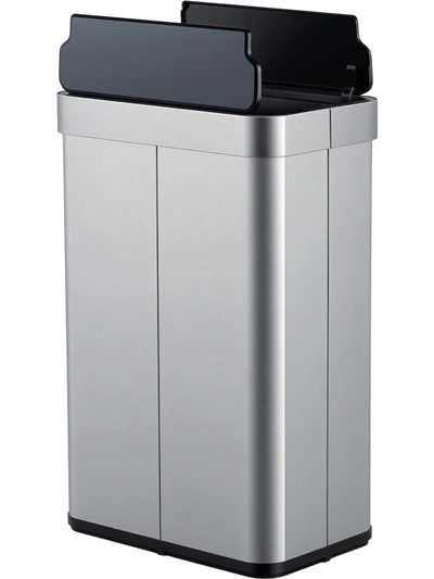 Costway 16 Gallon Trash Can with Wing Lids 51219005 New