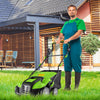 16-Inch Electric Lawn Dethatcher and Scarifier with Collection Bag-Green - Gallery View 1 of 10