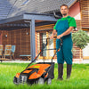 16-Inch Electric Lawn Dethatcher and Scarifier with Collection Bag-Orange - Gallery View 1 of 10