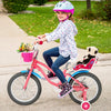16 Inch Kids Bike with Training Wheels and Storage Basket-16 inches - Gallery View 1 of 10