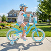 16 Inches Girls Bike with Front Bag and Streamers for 4-7 Years Blue - Gallery View 1 of 9