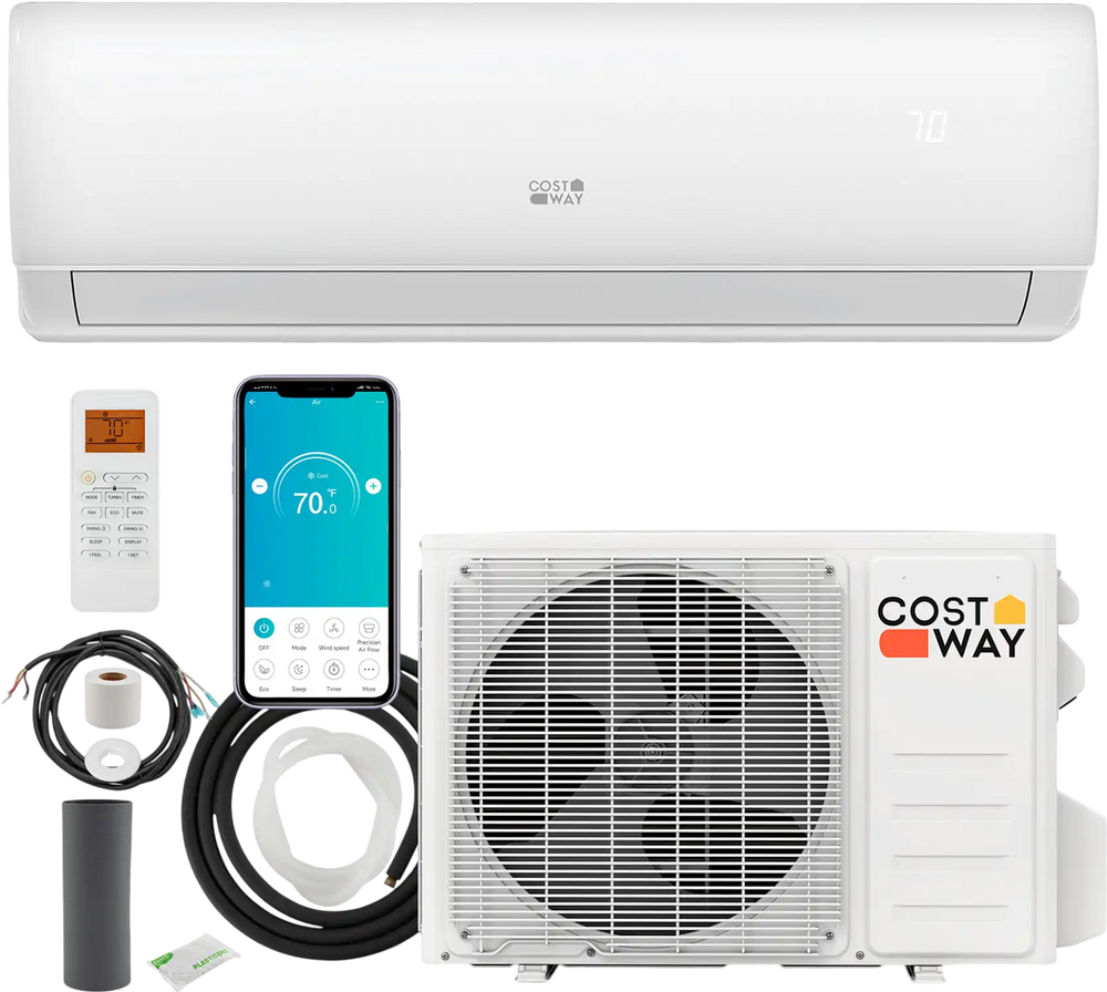 EchoCool Series​​ 17000 BTU 208/230V Mini Split Air Conditioner and Heater Pump System