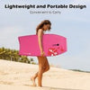 Lightweight bodyboard in pink with EPS core, designed for easy carrying and excellent buoyancy for outdoor surfing.
