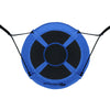 40-inch blue flying saucer tree swing made of durable 600D oxford fabric, perfect for outdoor play and relaxation.