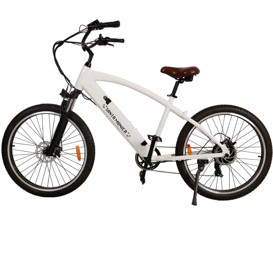 Nakto Santa Monica Electric Fat Tire Bike 26" 500W Motor with Peak 750W 22 Mile Range 48V Li-ion Battery New