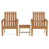 Acacia wood side table featuring a square slatted design, ideal for outdoor use on patios, porches, or poolside.