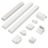Mini decorative PVC slim line cover kit with various fittings, designed for organizing and protecting AC pipes and.