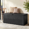 180 Gal Outdoor Deck Box All-Weather Lockable Storage Bin with Lid and Handles-Black - Gallery View 1 of 10