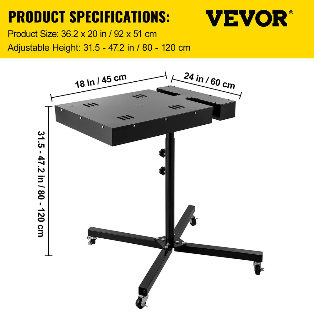 Vevor Flash Dryer 18" x 24" Silk Screen T-Shirt Curing 2000W with Adjustable Stand and Electrical Control New