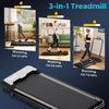 3-in-1 folding treadmill with LED display, offering walking, running, and working modes for home fitness.
