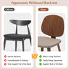 Wooden dining chair with padded seat and bentwood frame in walnut, offering ergonomic support for dining or home office.