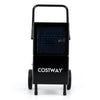 Commercial dehumidifier in black with detachable washable filter, ideal for maintaining optimal humidity in large areas.