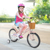 18 Inch Kids Bike Retro Bicycle with Adjustable Height and Basket for Ages 4-8 Years Old-18 inches - Gallery View 1 of 9