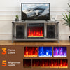 18-inch electric fireplace insert with 3 flame colors and 5 brightness levels, perfect for customizable warmth in any.