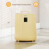 18L yellow towel warmer with LED display, auto shut off, and overheat protection for safe and efficient towel heating.