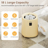 18L large towel warmer in yellow, designed for towels and bathrobes, features LED display and auto shut-off for safety.
