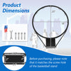 18-inch basketball rim with mounting hardware, featuring durable all-weather net for indoor or outdoor play.