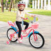 18 Inch Girls Bike for 3-5 Years Old Kids Bike with Doll Seat and Training Wheels - Gallery View 1 of 9
