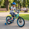 18 Inch Kids Bike with Training Wheels for Ages 4-8 Years Old Blue- Street Art Time - Gallery View 1 of 10