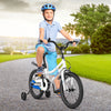 18 Feet Kids Bike with Removable Training Wheels-White - Gallery View 1 of 14
