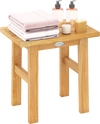 18 Inch Teak Shower Bench Spa Bath Stool for Shaving Legs