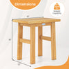 18-inch teak shower bench with solid construction, water resistance, and 264 lbs capacity, perfect for indoor or.