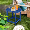 18 Inch Weather Resistant Side Table for Garden Yard Patio-Navy - Gallery View 1 of 8