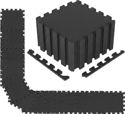 Costway 18-Pack Interlocking EVA Foam Floor Tiles w/ Borders 31089037 New