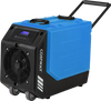 Commercial dehumidifier with pump and wheels, 190 PPD capacity, ideal for large areas up to 9,000 sq. ft.