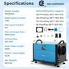192 pint crawl space dehumidifier in blue with adjustable feet, 24h timer, and dual drainage options for versatile use.
